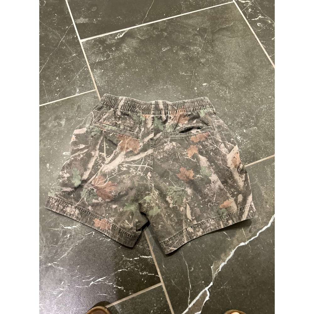 Abercrombie & Fitch Mens Camo Pull On Shorts Small Woodland Camouflage Gorpcore - Picture 2 of 3